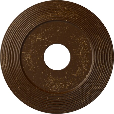 Adonis Ceiling Medallion (Canopies up to 10 1/4"), 16 1/8"OD x 3 5/8"ID x 1"P, Root Beer Crackle